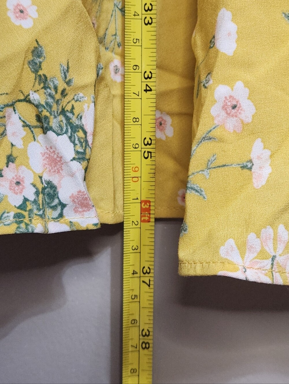 Old Navy Yellow Floral Spaghetti-Strap Cami Dress Size Medium NWT - Picture 4 of 6
